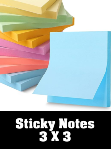 36 Packs Sticky Notes, HappyHapi Sticky Notes 3x3, Colorful Sticky Notes, Easy to Post for School, Home, Office