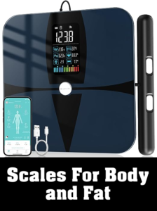 Scales for Body Weight and Fat, Lepulse 8 Electrode Smart Body Fat Scale, Large Display BMI Digital Weight Scale, Full Body Composition Analyzer with Report, Accurate Bathroom Scale for Weight Muscle